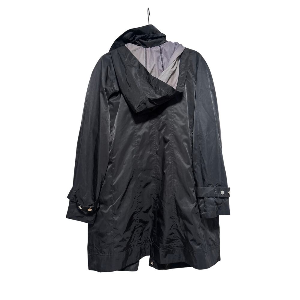 Calvin Klein Black Hooded Raincoat Size L - Picture 10 of 10